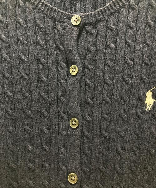 RALPH LAUREN SPORT（ラルフローレン スポーツ）RALPH LAUREN SPORT (ラルフローレン スポーツ) ケーブルニットカーディガン ネイビー サイズ:Mの古着・服飾アイテム