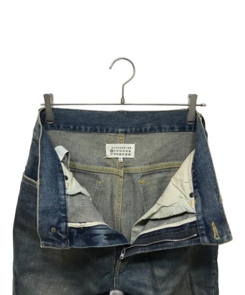 Maison Margiela（メゾンマルジェラ）Maison Margiela (メゾンマルジェラ) ダメージ加工デニムパンツ インディゴ サイズ:30の古着・服飾アイテム