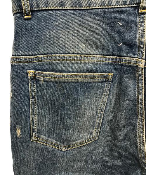 Maison Margiela（メゾンマルジェラ）Maison Margiela (メゾンマルジェラ) ダメージ加工デニムパンツ インディゴ サイズ:30の古着・服飾アイテム