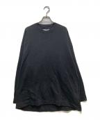 WHITE MOUNTAINEERING×LOOPWHEELERホワイトマウンテ二アニング×ループウィラー）の古着「21AW WM CREW SWEAT（クルースウェット）RW2173501」｜ブラック