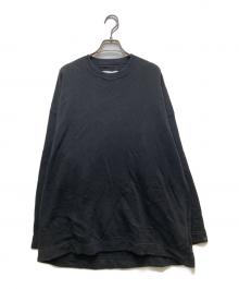 WHITE MOUNTAINEERING×LOOPWHEELER（ホワイトマウンテ二アニング×ループウィラー）の古着「21AW WM CREW SWEAT（クルースウェット）RW2173501」｜ブラック