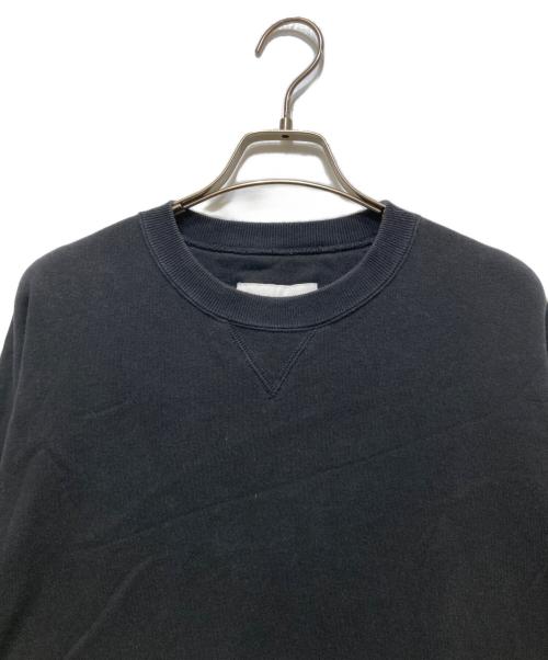 WHITE MOUNTAINEERING（ホワイトマウンテ二アニング）WHITE MOUNTAINEERING (ホワイトマウンテ二アニング) LOOPWHEELER (ループウィラー) 21AW WM CREW SWEAT（クルースウェット）RW2173501 ブラック サイズ:2の古着・服飾アイテム