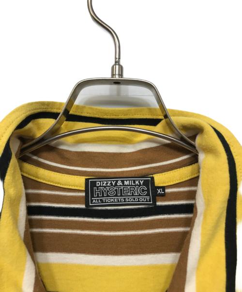 Hysteric Glamour（ヒステリックグラマー）Hysteric Glamour (ヒステリックグラマー) 半袖ポロシャツ イエロー サイズ:XLの古着・服飾アイテム