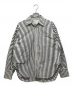 MARIA MCMANUSマリアマクマナス）の古着「ストライプシャツ」｜ブラック