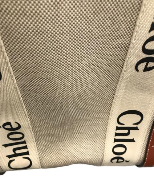 Chloe（クロエ）Chloe (クロエ) Woodyトートバッグ ミディアム ベージュの古着・服飾アイテム
