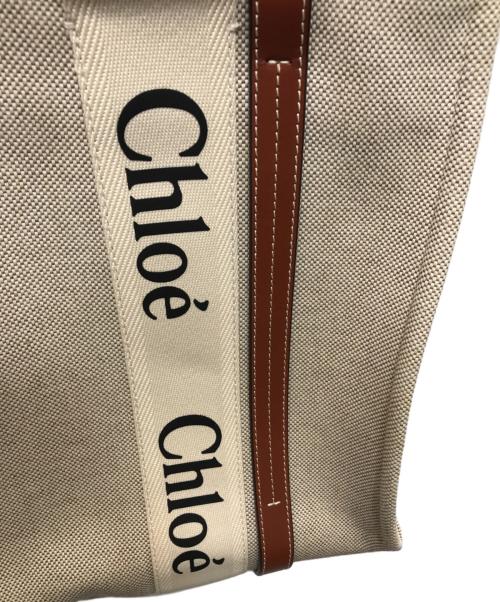 Chloe（クロエ）Chloe (クロエ) Woodyトートバッグ ミディアム ベージュの古着・服飾アイテム