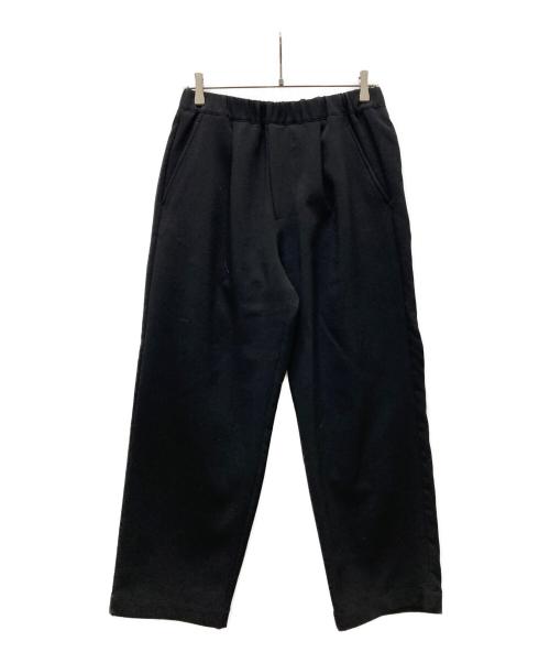ESTNATION（エストネーション）ESTNATION (エストネーション) ダブルクロスイージートラウザー ブラック サイズ:Sの古着・服飾アイテム