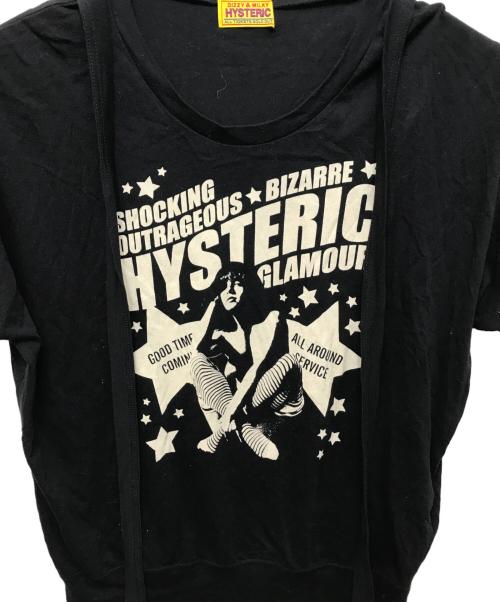Hysteric Glamour（ヒステリックグラマー）Hysteric Glamour (ヒステリックグラマー) HG GOOD TIME COMIN Tシャツ ブラック サイズ:FREEの古着・服飾アイテム