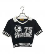 Hysteric Glamourヒステリックグラマー）の古着「75ジャカード チビシャツ」｜ブラック