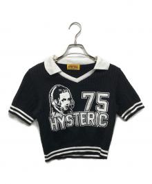 Hysteric Glamour（ヒステリックグラマー）の古着「75ジャカード チビシャツ」｜ブラック