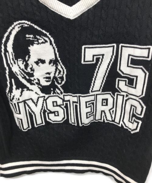 Hysteric Glamour（ヒステリックグラマー）Hysteric Glamour (ヒステリックグラマー) 75ジャカード チビシャツ ブラック サイズ:FREEの古着・服飾アイテム