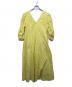 ne quittez pas (ヌキテパ) Cotton Slub Stripe Gather Sleeve Dress / 010441bl4 イエロー サイズ:-：15000円