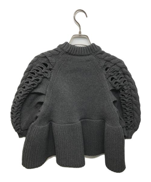 TODAYFUL（トゥデイフル）TODAYFUL (トゥデイフル) Puffsleeve Knit Tops グレー サイズ:FREEの古着・服飾アイテム
