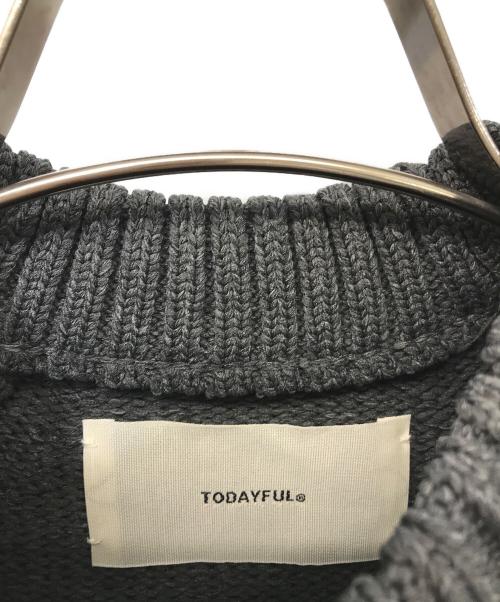 TODAYFUL（トゥデイフル）TODAYFUL (トゥデイフル) Puffsleeve Knit Tops グレー サイズ:FREEの古着・服飾アイテム