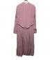Estella.K (エステラケー) Alyssa Pleaded Long Dress / 125351431 ピンク サイズ:free 未使用品：15000円