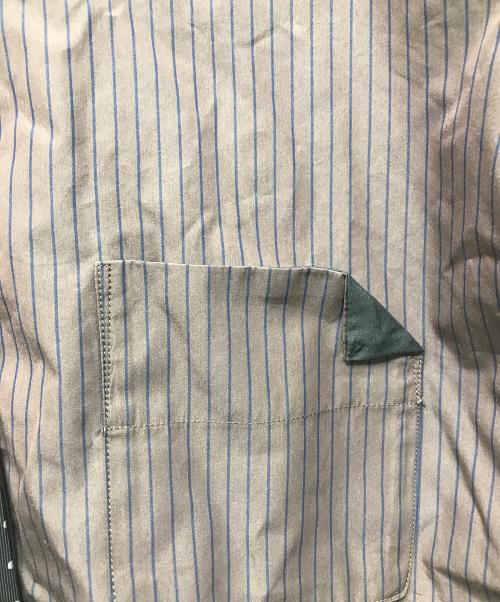 MAISON SPECIAL（メゾンスペシャル）MAISON SPECIAL (メゾンスペシャル) Striped Tie Shirt / 21261315205 ブラウン サイズ:freeの古着・服飾アイテム
