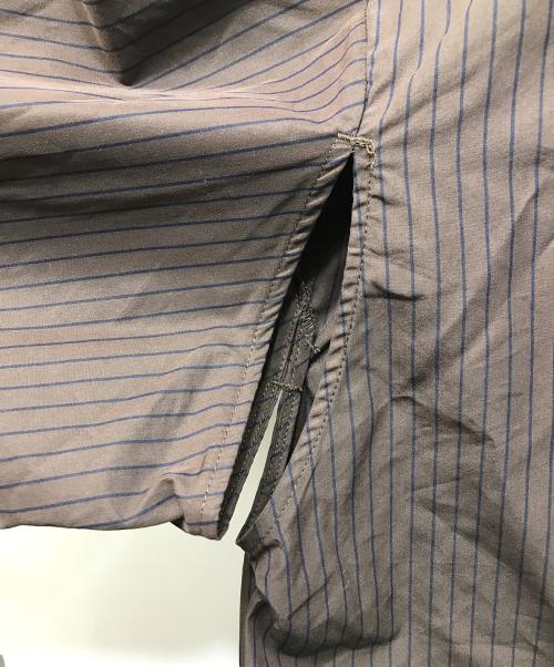 MAISON SPECIAL（メゾンスペシャル）MAISON SPECIAL (メゾンスペシャル) Striped Tie Shirt / 21261315205 ブラウン サイズ:freeの古着・服飾アイテム
