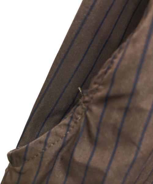 MAISON SPECIAL（メゾンスペシャル）MAISON SPECIAL (メゾンスペシャル) Striped Tie Shirt / 21261315205 ブラウン サイズ:freeの古着・服飾アイテム