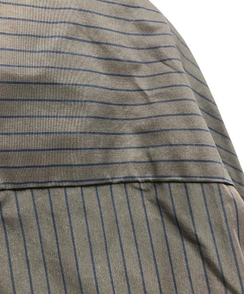 MAISON SPECIAL（メゾンスペシャル）MAISON SPECIAL (メゾンスペシャル) Striped Tie Shirt / 21261315205 ブラウン サイズ:freeの古着・服飾アイテム