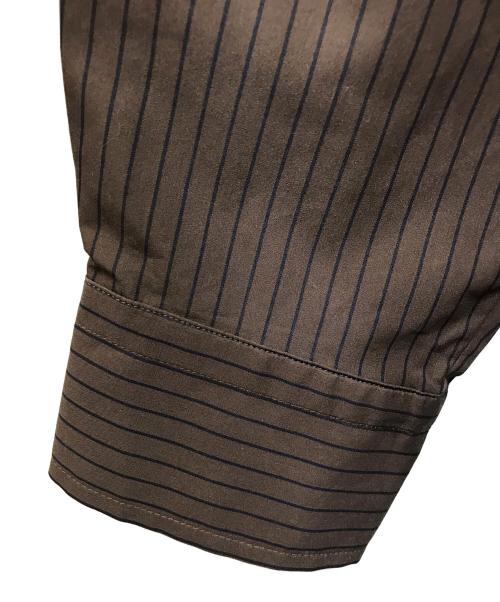 MAISON SPECIAL（メゾンスペシャル）MAISON SPECIAL (メゾンスペシャル) Striped Tie Shirt / 21261315205 ブラウン サイズ:freeの古着・服飾アイテム