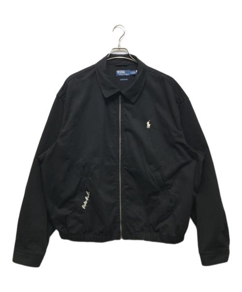 POLO RALPH LAUREN（ポロ・ラルフローレン）POLO RALPH LAUREN (ポロ・ラルフローレン) ポニー刺繍スイングトップ ブラック サイズ:Lの古着・服飾アイテム