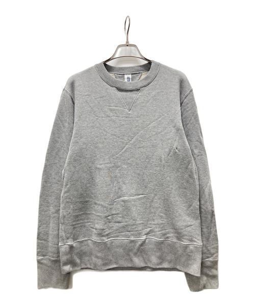 BEAMS（ビームス）BEAMS (ビームス) LOOPWHEELER (ループウィラー) クルーネックスウェット グレー サイズ:Lの古着・服飾アイテム