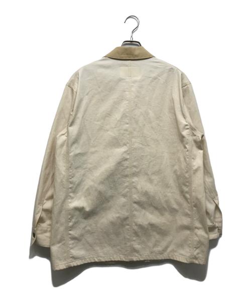 Jeanik（ジーニック）jeanik (ジーニック) 襟コーデュロイカバーオール / JEANIK0107 アイボリー サイズ:Sの古着・服飾アイテム
