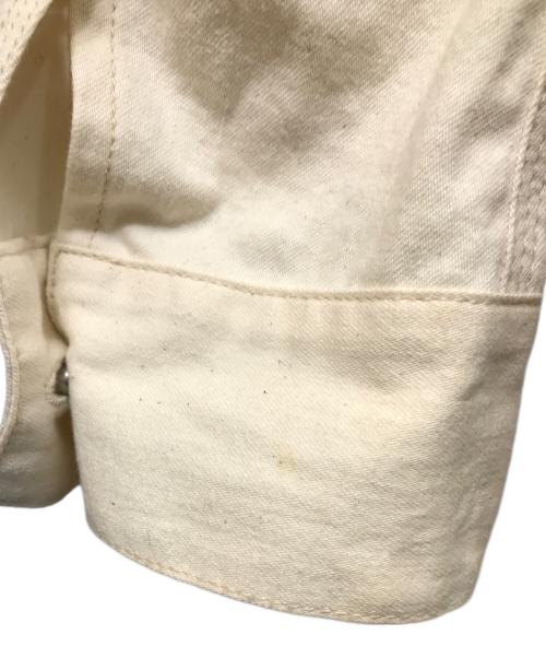 Jeanik（ジーニック）jeanik (ジーニック) 襟コーデュロイカバーオール / JEANIK0107 アイボリー サイズ:Sの古着・服飾アイテム