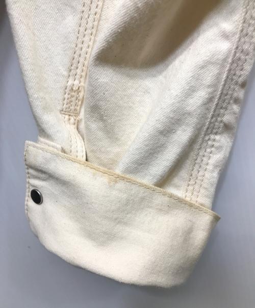 Jeanik（ジーニック）jeanik (ジーニック) 襟コーデュロイカバーオール / JEANIK0107 アイボリー サイズ:Sの古着・服飾アイテム
