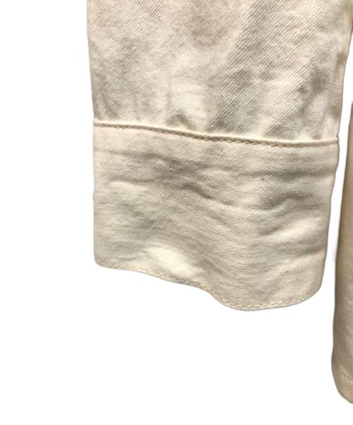 Jeanik（ジーニック）jeanik (ジーニック) 襟コーデュロイカバーオール / JEANIK0107 アイボリー サイズ:Sの古着・服飾アイテム