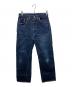 TCB JEANS（ティーシービー ジーンズ）の古着「セルビッチデニムパンツ」｜ブラック