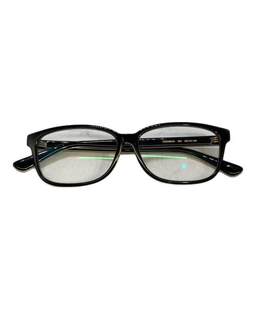 GUCCI（グッチ）GUCCI (グッチ) スクエア眼鏡 GG386OA ブラック サイズ:SIZE 55 13-145の古着・服飾アイテム
