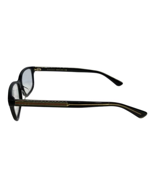 GUCCI（グッチ）GUCCI (グッチ) スクエア眼鏡 GG386OA ブラック サイズ:SIZE 55 13-145の古着・服飾アイテム