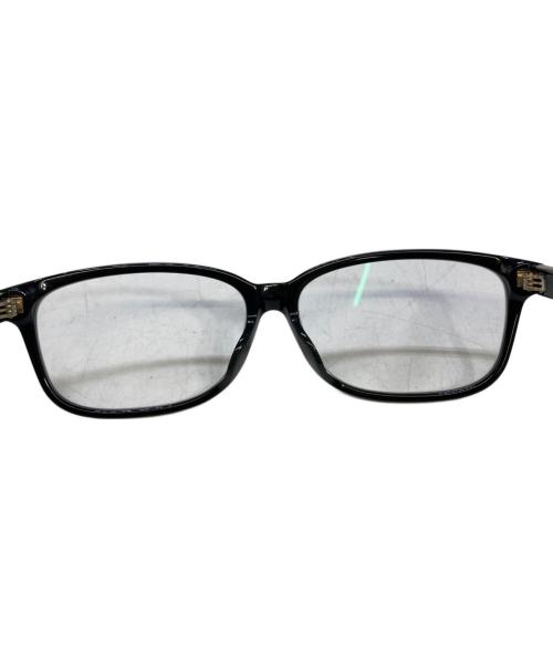 GUCCI（グッチ）GUCCI (グッチ) スクエア眼鏡 GG386OA ブラック サイズ:SIZE 55 13-145の古着・服飾アイテム
