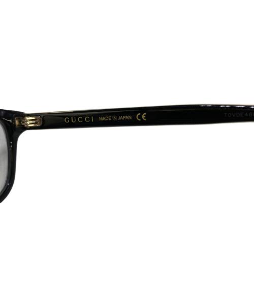 GUCCI（グッチ）GUCCI (グッチ) スクエア眼鏡 GG386OA ブラック サイズ:SIZE 55 13-145の古着・服飾アイテム