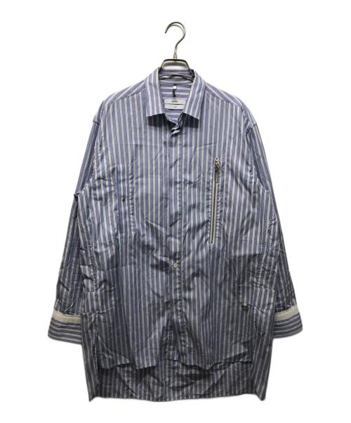 OAMC（オーエーエムシー）OAMC (オーエーエムシー) オーバーサイズストライプシャツ ブルー サイズ:Sの古着・服飾アイテム