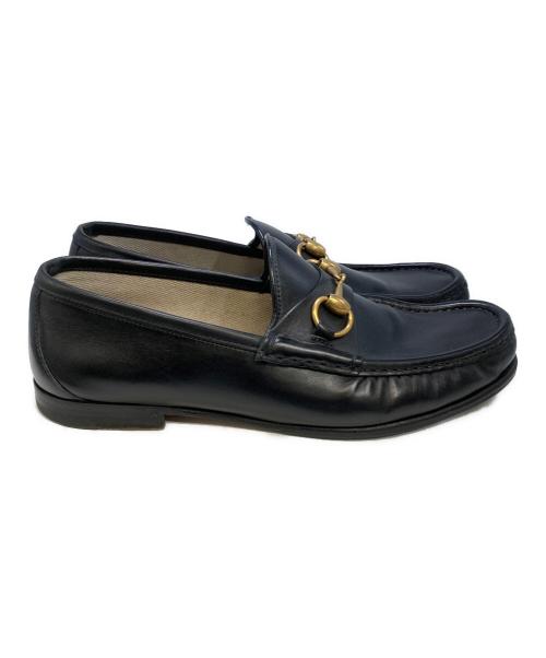 GUCCI（グッチ）GUCCI (グッチ) ホースビットローファー ブラック サイズ:7 1/2の古着・服飾アイテム