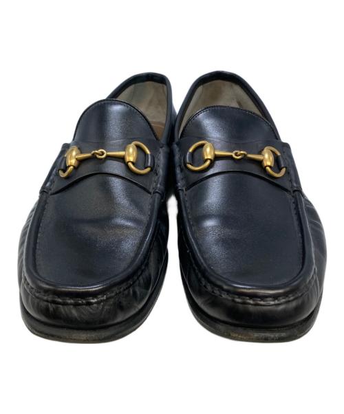 GUCCI（グッチ）GUCCI (グッチ) ホースビットローファー ブラック サイズ:7 1/2の古着・服飾アイテム