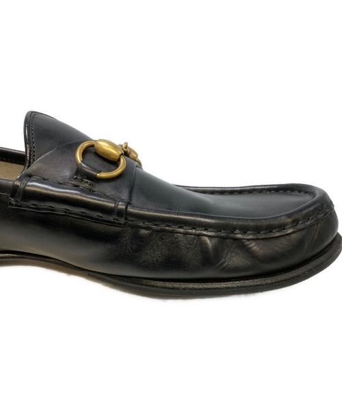 GUCCI（グッチ）GUCCI (グッチ) ホースビットローファー ブラック サイズ:7 1/2の古着・服飾アイテム