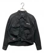 stussy×Dickiesステューシー×ディッキーズ）の古着「クロップドワークジャケット」｜ブラック