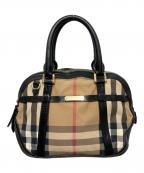 BURBERRYバーバリー）の古着「ノバチェックハンドバッグ」｜ブラウン