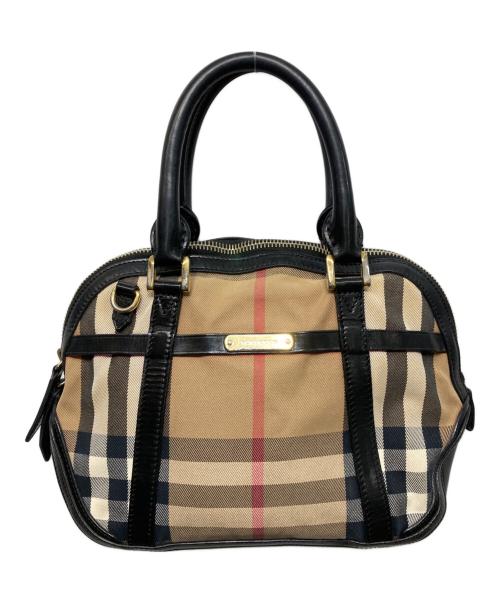 BURBERRY（バーバリー）BURBERRY (バーバリー) ノバチェックハンドバッグ ブラウンの古着・服飾アイテム