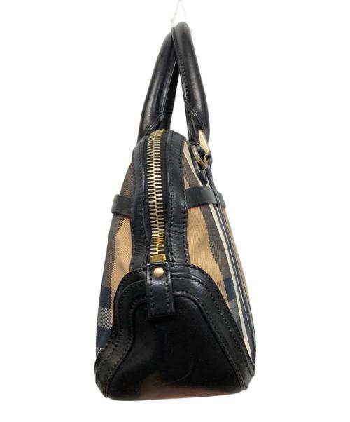 BURBERRY（バーバリー）BURBERRY (バーバリー) ノバチェックハンドバッグ ブラウンの古着・服飾アイテム