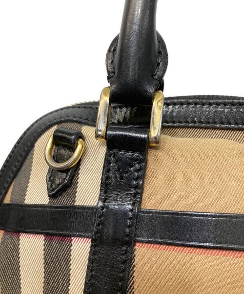 BURBERRY（バーバリー）BURBERRY (バーバリー) ノバチェックハンドバッグ ブラウンの古着・服飾アイテム