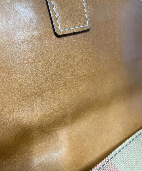 BURBERRY（バーバリー）BURBERRY (バーバリー) レザーショルダーバッグ ブラウンの古着・服飾アイテム