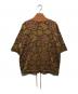 DRIES VAN NOTEN (ドリスヴァンノッテン) 花柄ジップアップ半袖ニット ブラウン サイズ:XS：23000円