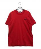 PLAY COMME des GARCONSプレイコムデギャルソン）の古着「T-Shirt With Twin Emblem」｜レッド