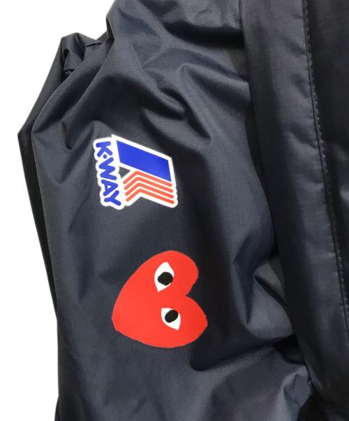 PLAY COMME des GARCONS（プレイコムデギャルソン）PLAY COMME des GARCONS (プレイコムデギャルソン) K-way (ケイウェイ) フルジップ ナイロンジャケット ネイビー サイズ:Lの古着・服飾アイテム