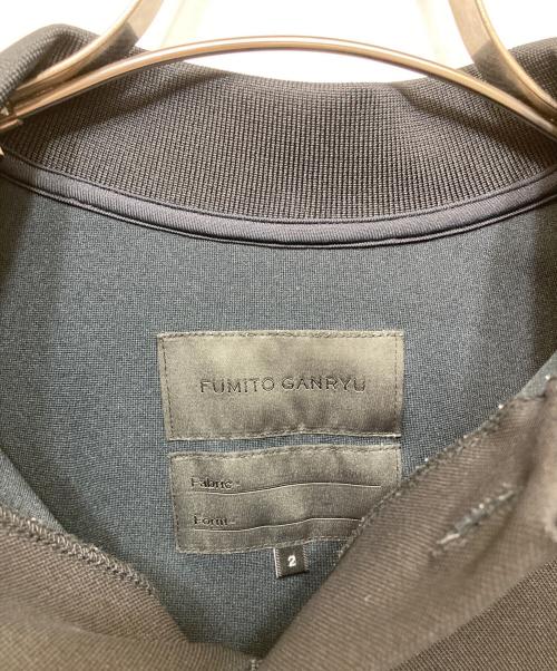 FUMITO GANRYU（フミトガンリュウ）FUMITO GANRYU (フミトガンリュウ) Large polo shirt ブラック サイズ:2の古着・服飾アイテム