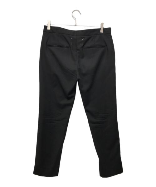Maison Margiela（メゾンマルジェラ）Maison Margiela (メゾンマルジェラ) ウールフランネルドローストリングパンツ ブラック サイズ:46の古着・服飾アイテム